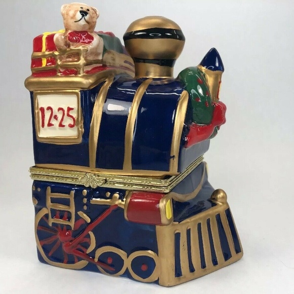 Mr. Christmas Animated Porcelain Train Music Box - Picture 1 of 8
